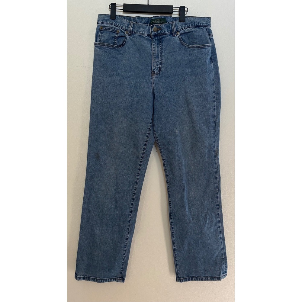 Lauren Ralph Lauren LRL Medium Wash Straight Leg Jeans Blue Womens 12